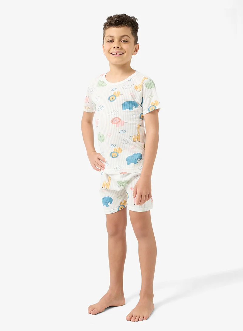 Pinata  Zoo Print Short Pyjamas for Men | Best Price UAE